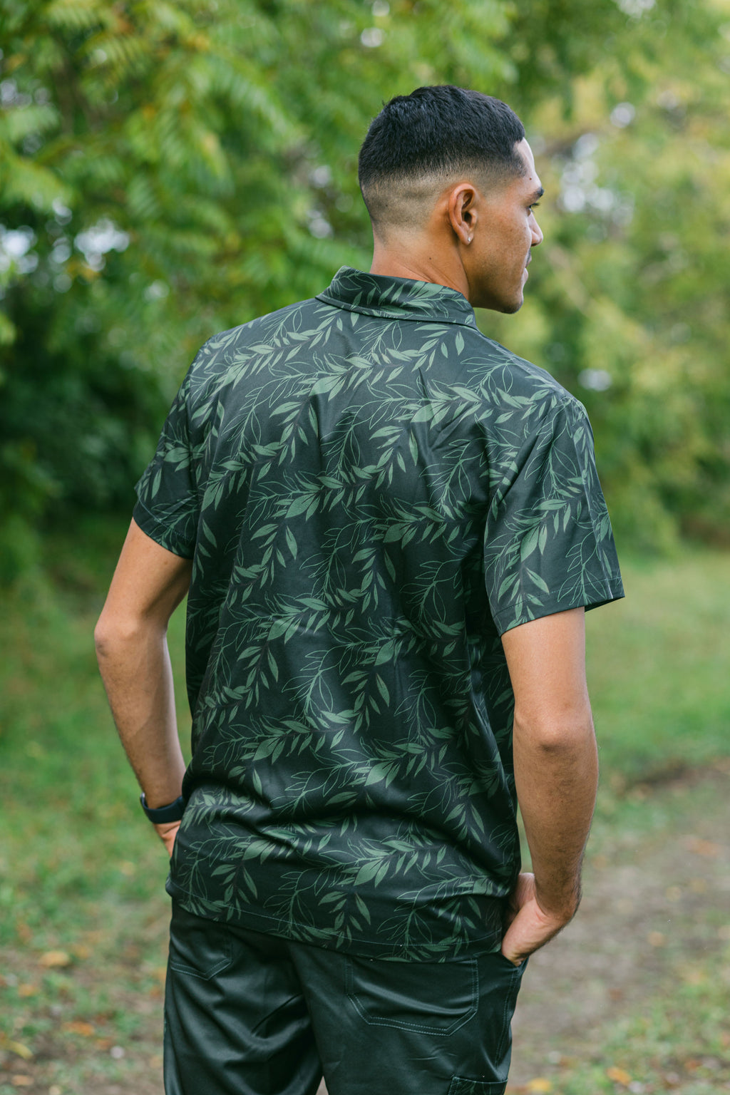 Kahikina Men's Performance Polo Shirt - Ko'olau Green