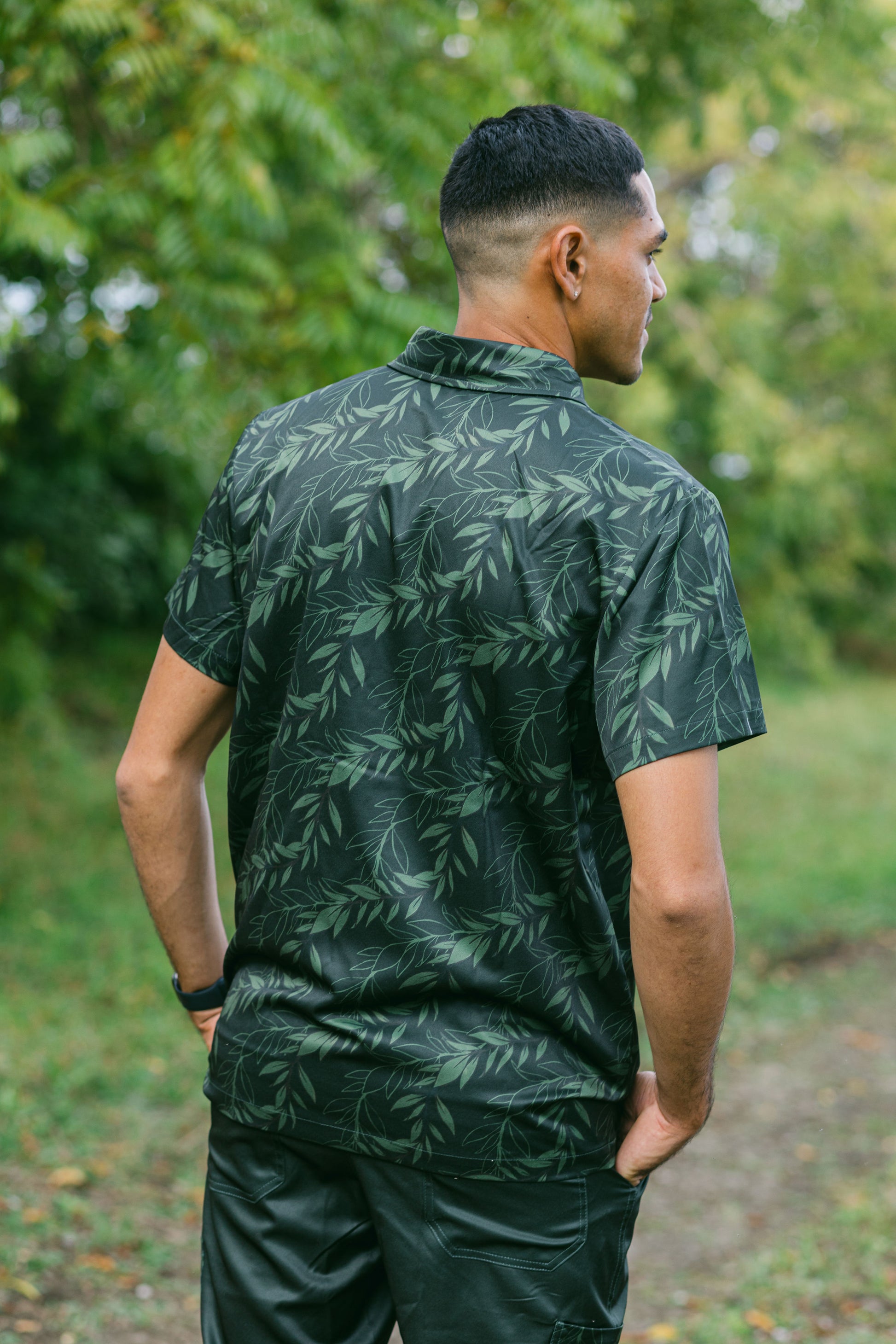 Kahikina Men's Performance Polo Shirt - Ko'olau Green