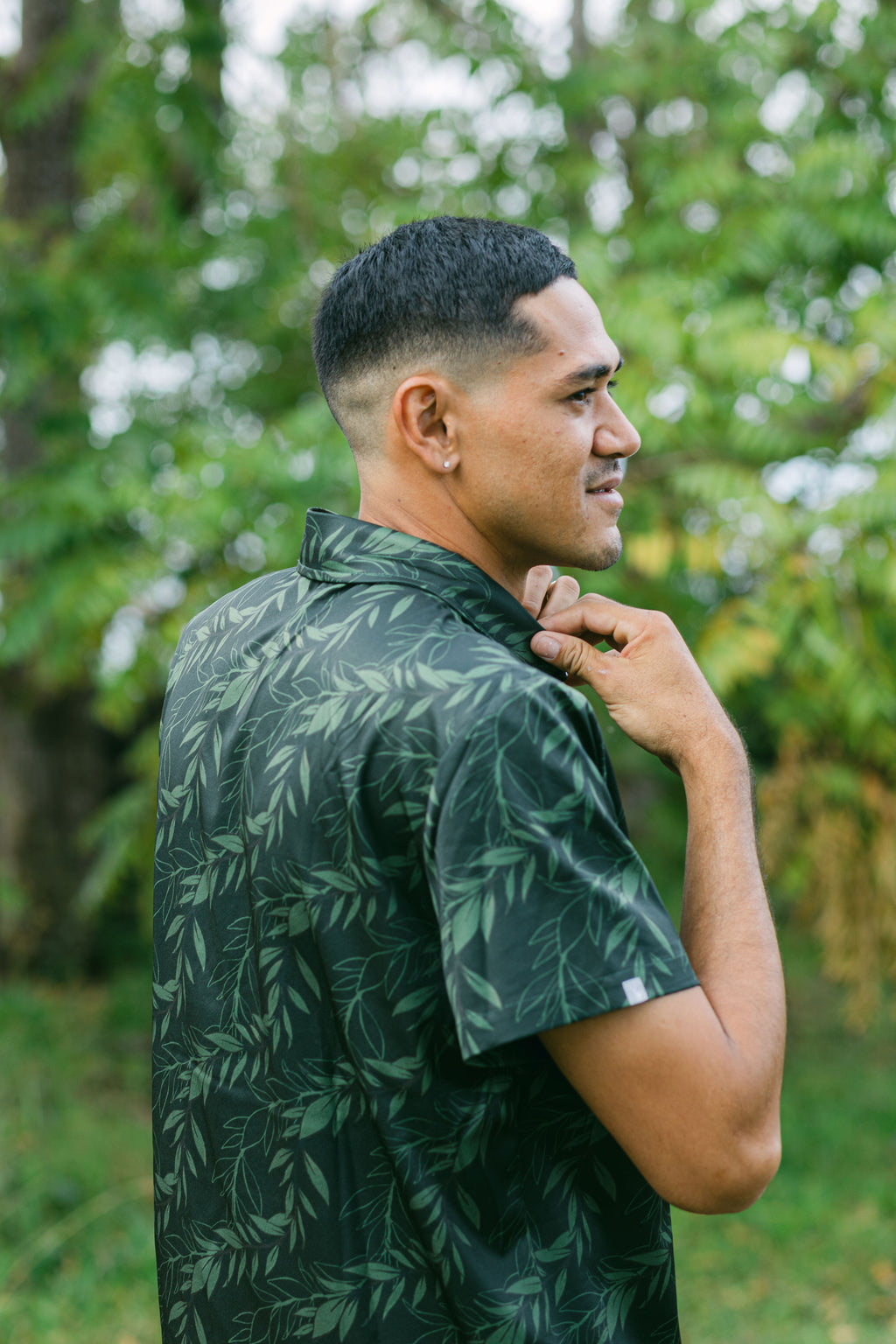 Kahikina Men's Performance Polo Shirt - Ko'olau Green